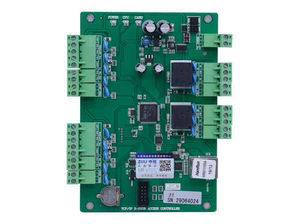 ZU-5902双门网络门禁控制板接线说明